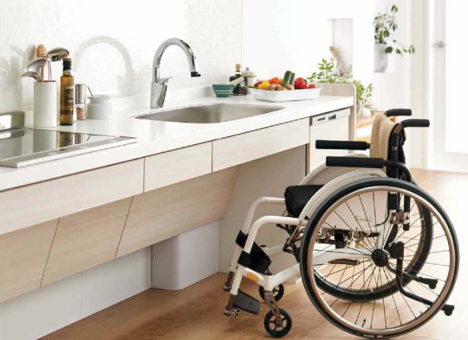 キッチンと車椅子