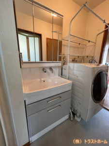 大野城市　オンディーヌ　洗面化粧台リフォーム