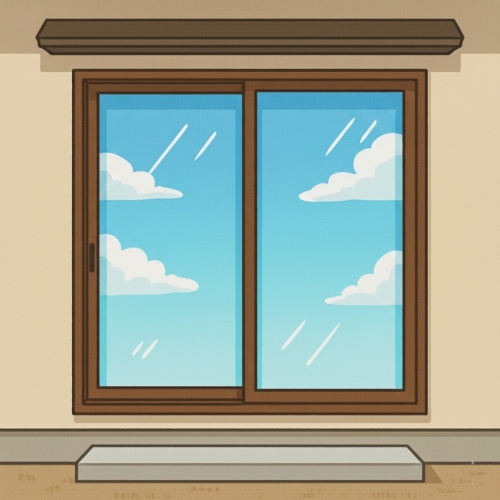 1階の掃き出し窓