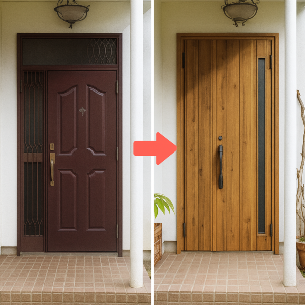 玄関ドアカバー工法