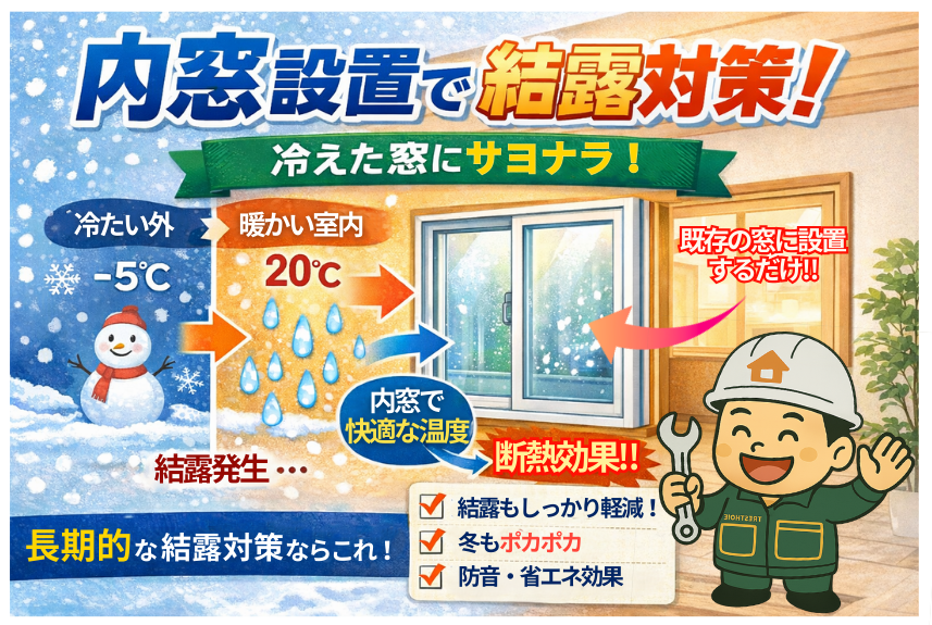 内窓で結露対策