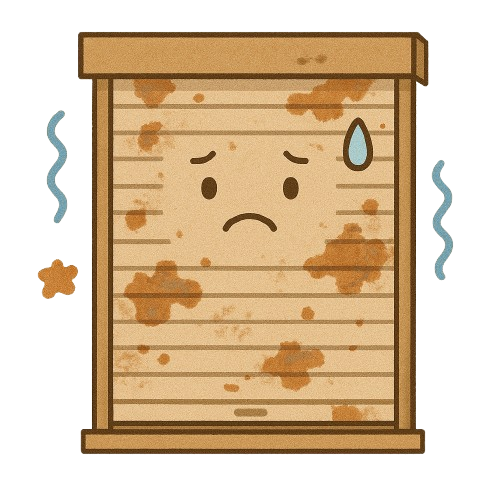 サビ・腐食・色あせが目立つ