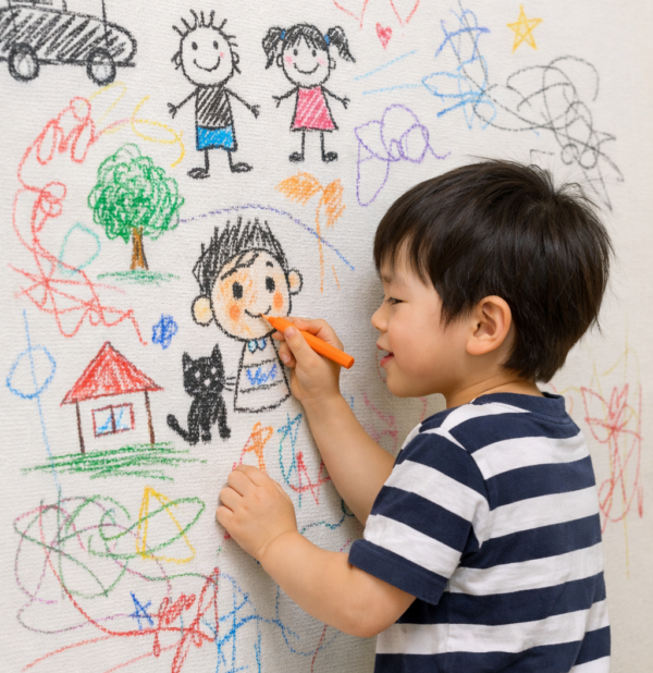 子供落書き