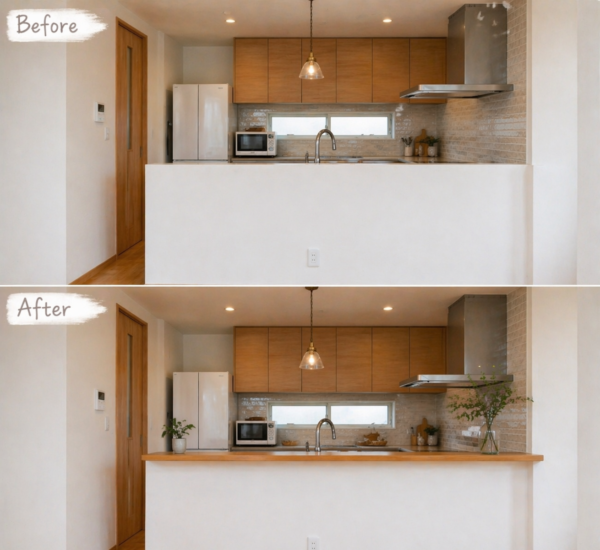 キッチンカウンターリフォームとは？費用とおしゃれにするポイント