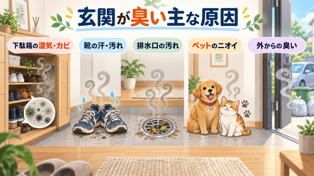玄関が臭い原因