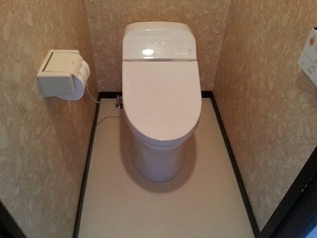 壁排水トイレをTOTO GGシリーズに交換！床材も一新して快適空間のアフター画像