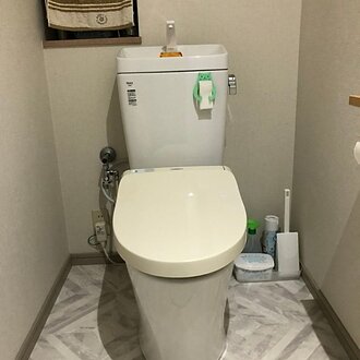 福岡市南区でトイレ床やお風呂内のリフォームをご依頼いただきました♪のイメージ
