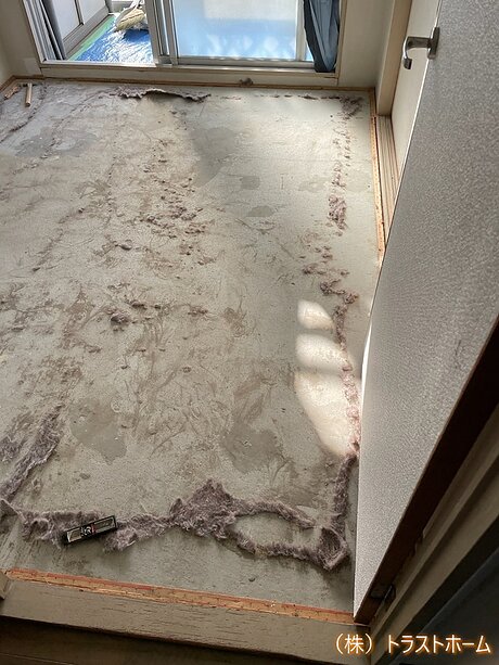 絨毯フロアから防音フロアへのリフォーム｜福岡市東区在住のお客様のビフォー画像