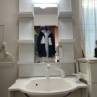 【車椅子対応】洗面化粧台リフォーム｜佐賀県唐津市在住のお客様のイメージ