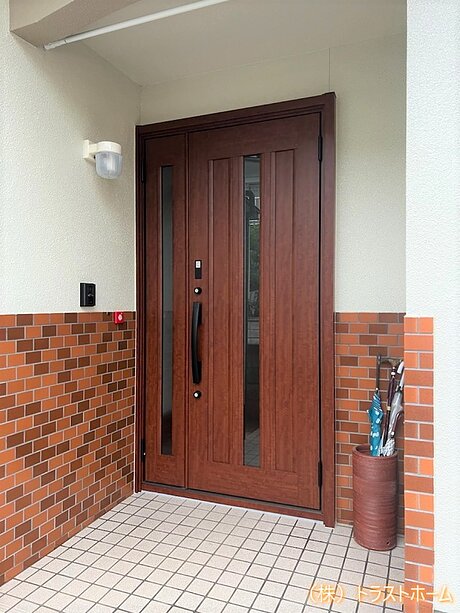 リシェント 玄関ドアリフォーム｜福岡市南区在住のお客様のアフター画像