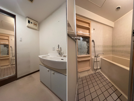 洗面・浴室リフォーム｜福岡市博多区在住のお客様のビフォー画像
