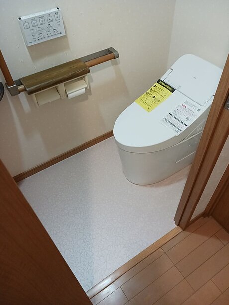 TOTOトイレ取替リフォーム｜福岡市東区在住のお客様のアフター画像