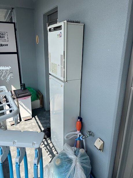 【糟屋郡粕屋町】ノーリツのガス給湯器リフォームのビフォー画像