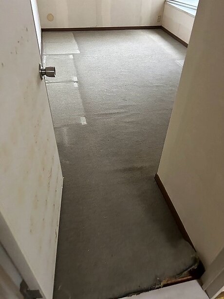 【福岡市中央区】カーペットからノダ〈カナエル〉の防音フロアへリフォームのビフォー画像