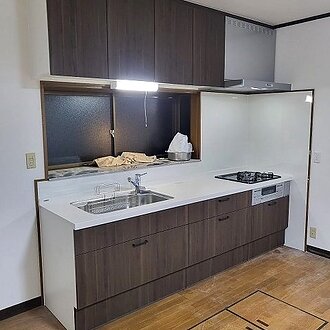 【糟屋郡篠栗町】スペース効率抜群なLIXIL〈シエラS〉壁付I型キッチンリフォームのイメージ