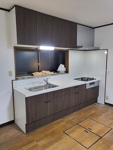 【糟屋郡篠栗町】スペース効率抜群なLIXIL〈シエラS〉壁付I型キッチンリフォームのアフター画像