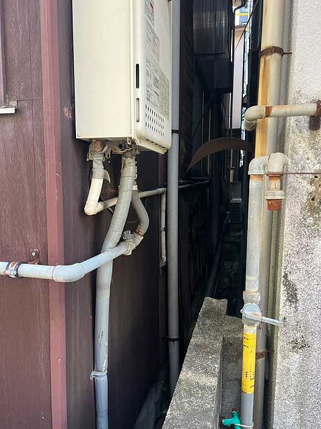 【福岡市中央区】ノーリツ・ガス給湯器リフォームのビフォー画像