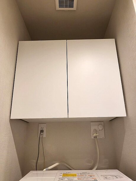 【福岡市中央区】洗面所収納棚取付リフォームのアフター画像
