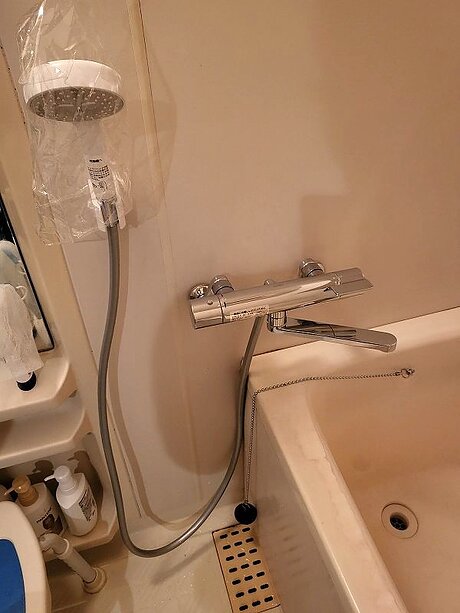 【福岡市東区】TOTO製品を使用し浴室・洗濯機水栓金具リフォームのアフター画像