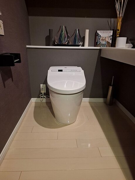 インテリアに調和する美しいフォルムのトイレのビフォー画像