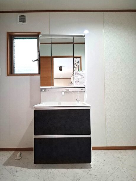 洗練されたデザインと機能性を兼ね備えた洗面のアフター画像