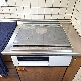 ガスコンロからパナソニックIHクッキングヒーターへ交換のイメージ