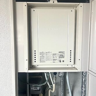 マンションの給湯器を一新のイメージ