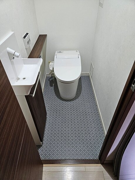 手洗い別で広々使えるZJ2の快適空間のビフォー画像